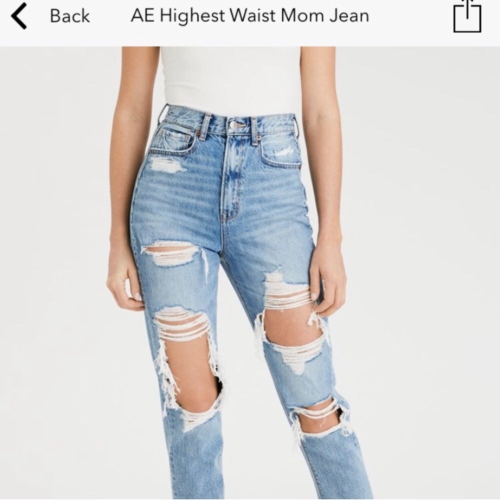 American Eagle mom jeans